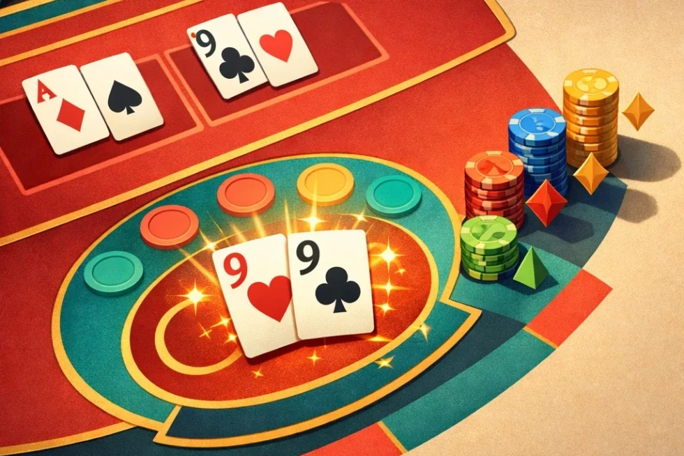 Lucky 99 baccarat : paris secondaires, règles et paiements